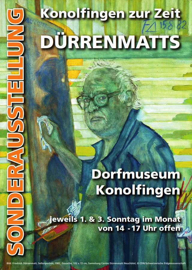 Ausstellungsplakat «Friedrich Dürrenmatt»