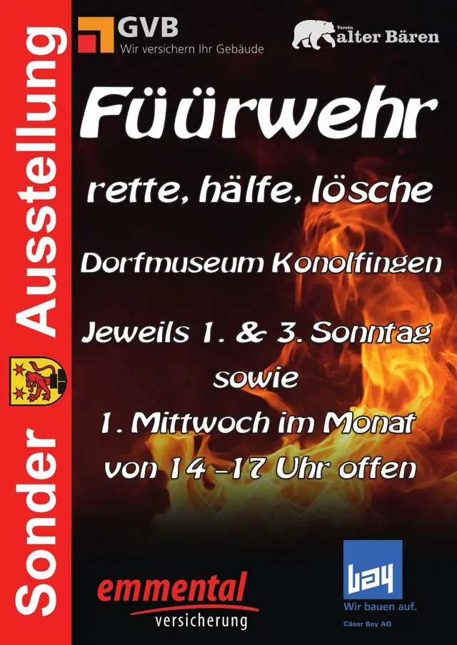 Ausstellungsplakat «Füürwehr»