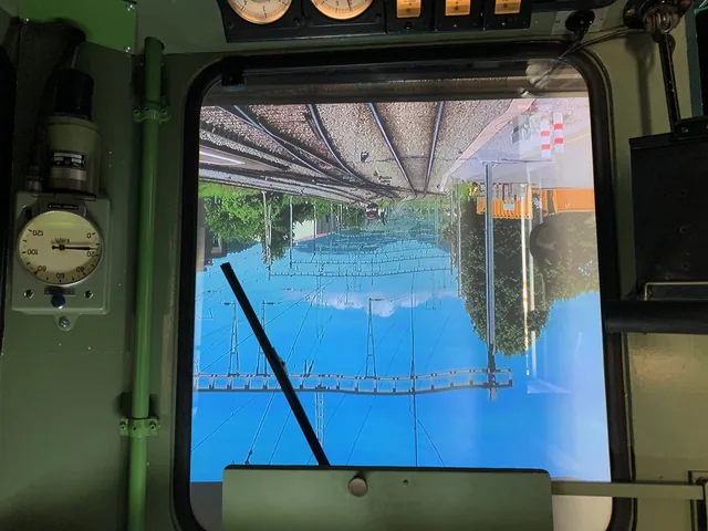 Exponate der Eisenbahnausstellung