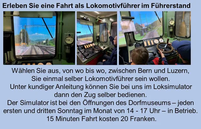 Fahrsimulator der Ausstellung